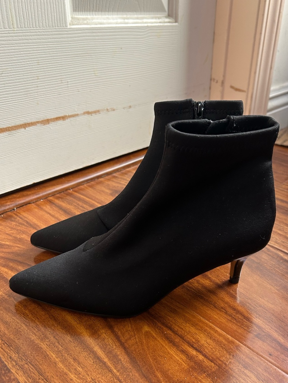 Betsey Johnson Verona Black Stiletto Pointed Toe Ankle Boots